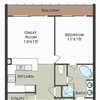 1 bedroom, 1.5 bath