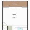 1 bedroom, 2 bath with built in bunks